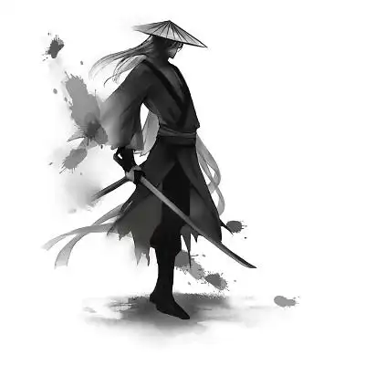 武侠侠客中国水墨古风人物侠客素材