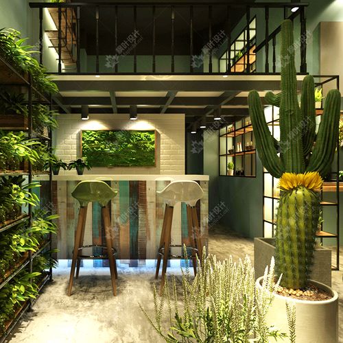 花店装修设计效果图花卉文艺实体店商铺饰品店室内设计师纯设计