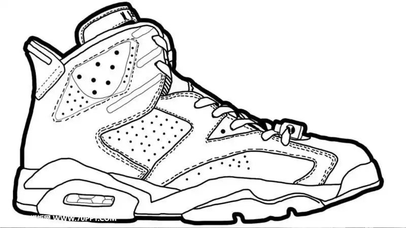 aj简笔画aj鞋简笔画超简单aj鞋子简笔画步骤