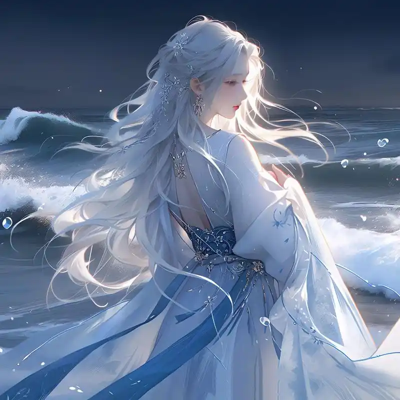 蓝色系的仙气飘飘,大爱!▏古风女生头像