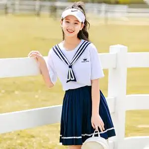 博诗琪旗舰店天猫初中生短袖t恤少女孩夏装新款2022高中学生粉色