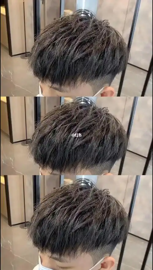 男生碎盖这样烫超好看男生摩根烫