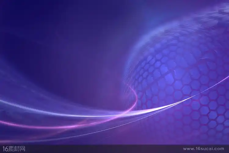 蓝紫色渐变动感图形排列光效线条背景高清图片