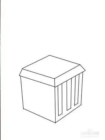 方格空投箱简笔画4再来给烟雾也涂上红色简单的吃鸡空投简笔画就完成