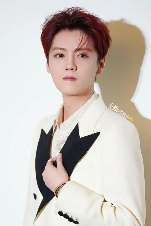 今天一身双排扣白西装出席活动的鹿哥,秒变"鹿上校"鹿晗透露最近有写