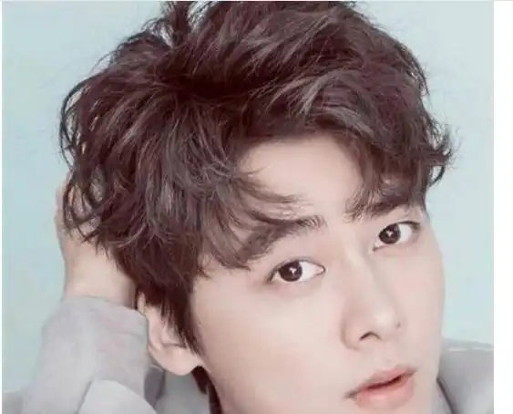 男生四六分烫发发型图片及扎法教程