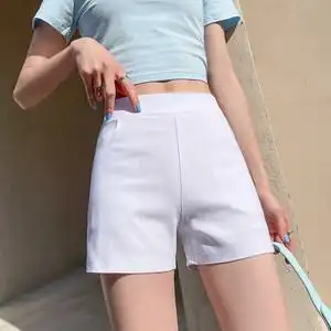 打底短裤女夏季防走光安全裤可外穿薄款大码紧身高腰白色a字热裤