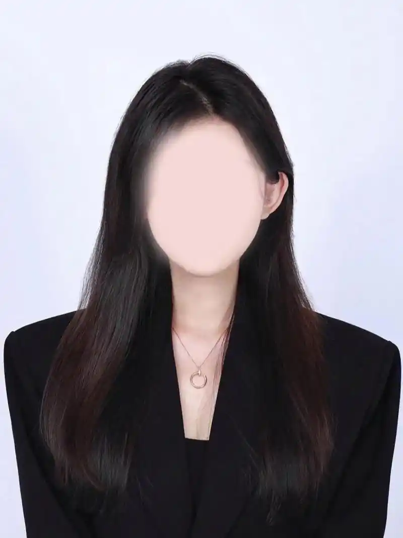 高级感黑色西装证件照,证件照必备 姐妹们高级感满满的证件照,你也