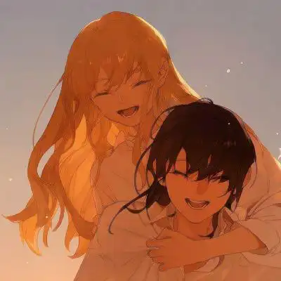 高级不易撞的好看手绘动漫情侣头像