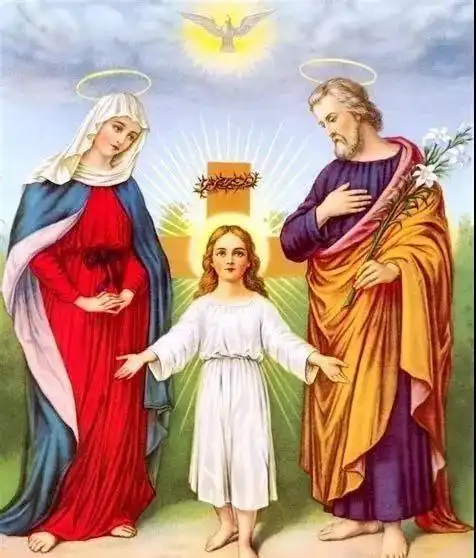 圣若瑟月首日陆神父带您默观一幅圣若瑟与小耶稣像