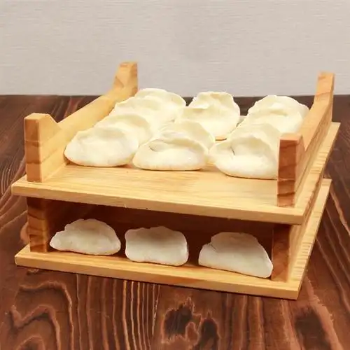 喜家德实木盘子托盘长方盘水饺子木盘子放冰箱速冻室饺子托盘木