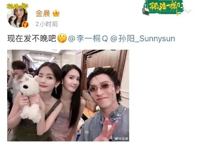 李一桐回复金晨