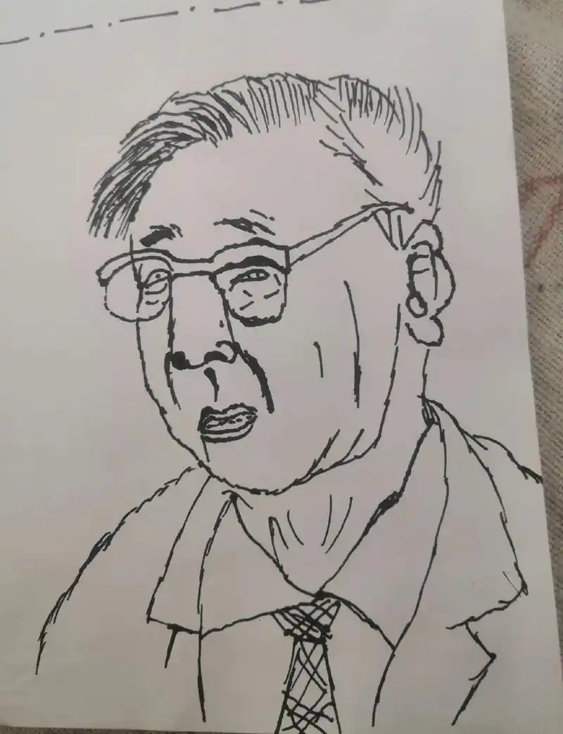 小孟同学画的华罗庚9292 - 抖音