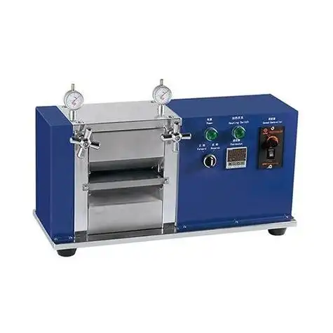 小型锂电池加热辊压机