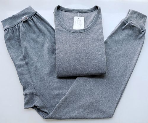 纯棉秋衣秋裤套装中老年全棉老人线衣线裤爸爸保暖套装