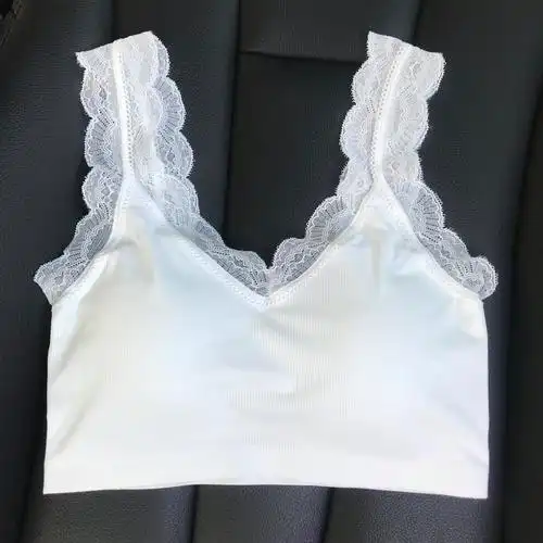 冰丝无痕美背薄款夏天内衣性感抹胸一体式脱卸背心吊带