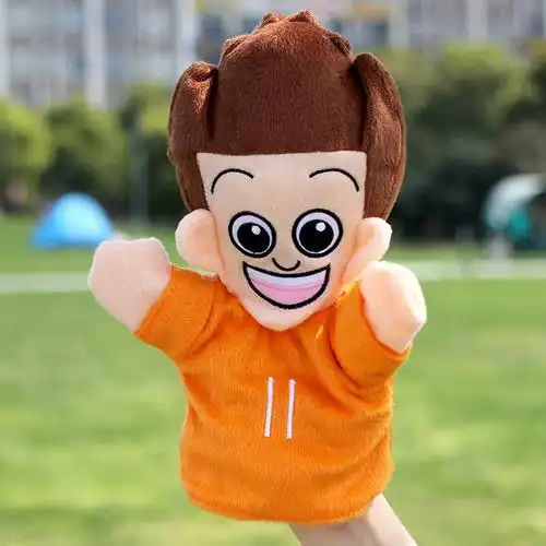 开学促销家有儿女毛绒玩具手偶一家人手套男孩女孩爸爸妈妈手偶