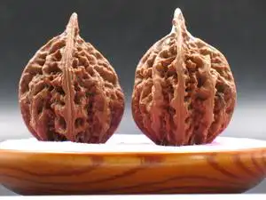 文玩核桃野生楸子秋子龙骨鱼骨蚂蚁纹霸王枪粗筋塔尖异形扁嘴50