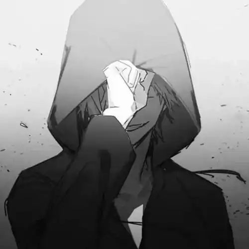 [苹果马卡龙批量星标好友],黑色抑郁悲伤头像插图(4)