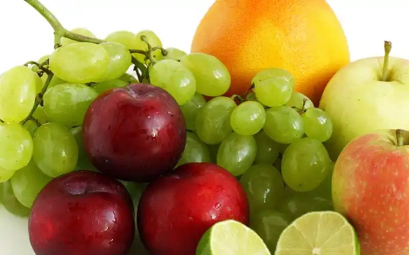 葡萄,李子,苹果,柠檬,橙子 5120x2880 uhd 5k 高清壁纸, 图片, 照片