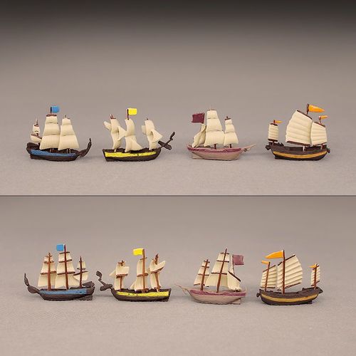 diy滴胶素材微缩 仿真远洋帆船 迷你小号复古帆船 海贼船模型摆件