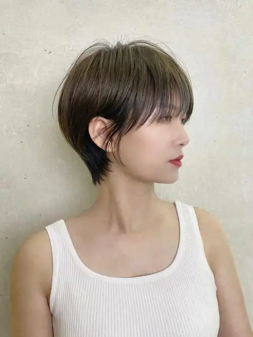 侧面 正面无死角头头这款短发对发质没什么要求 发量少细软发质 一定