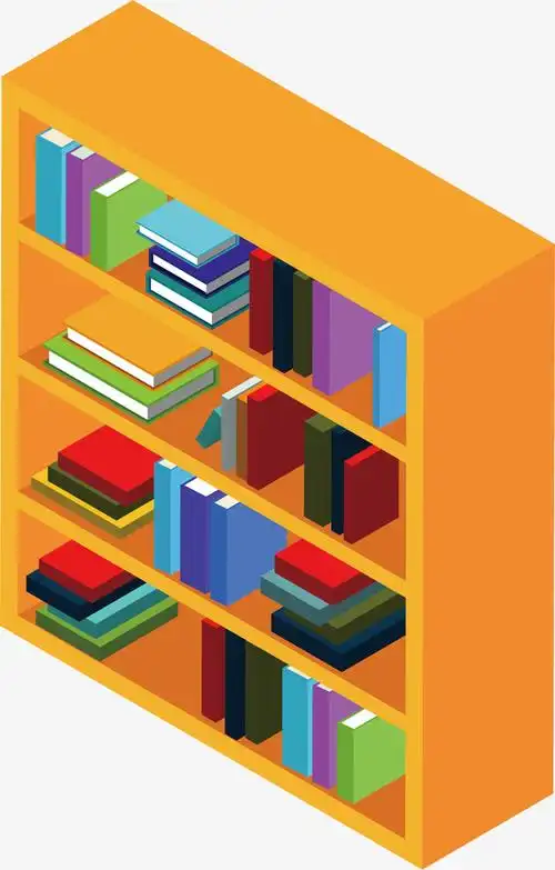 卡通书柜素材