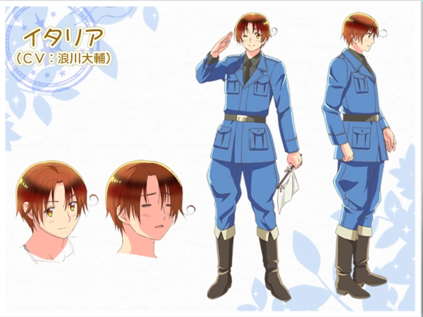 求黑塔利亚人设图!