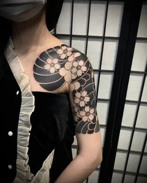 福州无极刺青处  #日式老传统  #传统纹身  #半甲纹身