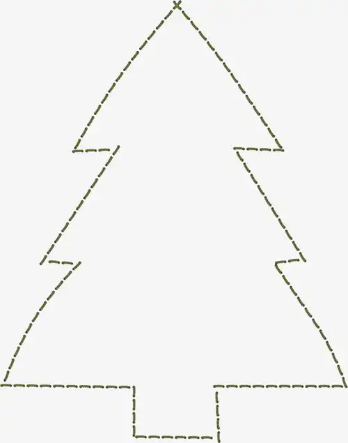 卡通手绘虚线简易画