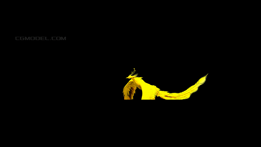 凤凰飞舞,神鸟,吉祥物,影视动画片头,龙凤呈祥,金凤凰,火凤凰,三维