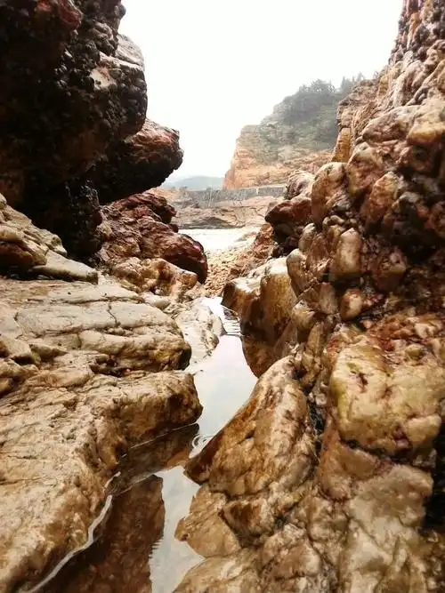 某渔村的海边温州74洞头74沙角村