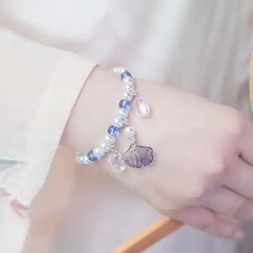 古风饰品珍珠手链少女手镯手饰汉服配饰轻奢首饰原创转运招财蝴蝶