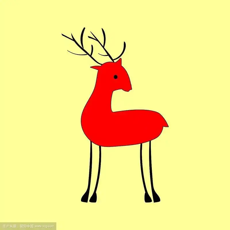 民族风格的马鹿