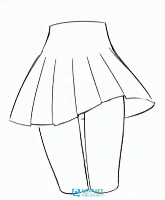 女生的裙子怎么画好?动漫女生裙子画法
