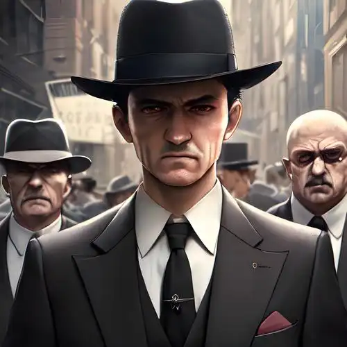 西装暴徒头像绅士