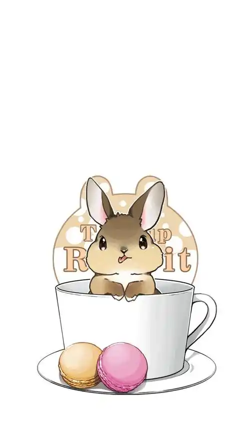 兔子,可爱卡通,呆萌,简单,卡通小兔,手机壁纸超萌可爱卡通兔子图片