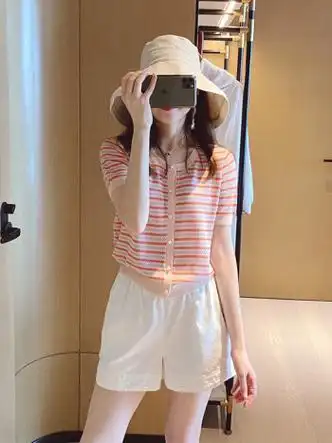 帕曼尼成套搭配女装盐系穿搭休闲时尚减龄纯欲短袖短裤两件套装夏季