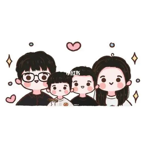 简笔画卡通头像亲子图像女生头像男生头像q版头像写实头像