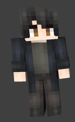 我的世界黑色长袍男皮肤mod