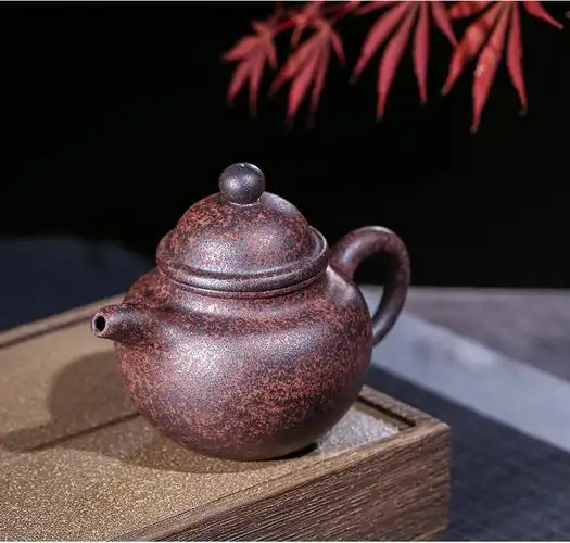 吟香茗宜兴紫砂壶纯全手工茶壶名家王德明柴烧壶窑变壶原矿老段泥掇球