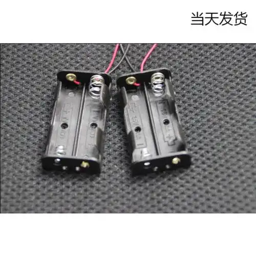 电池2节5号两节五号带线池座不锈钢弹簧制作科学实验