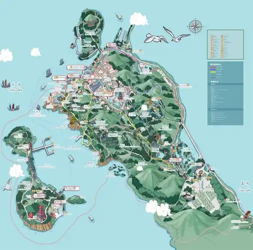 旅游导览图-无锡市太湖鼋头渚风景区