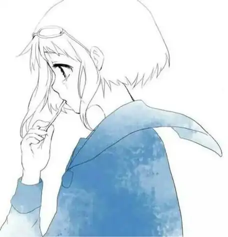 女生漫画头像侧脸手绘 手绘头像图片大全 -【爱个性】