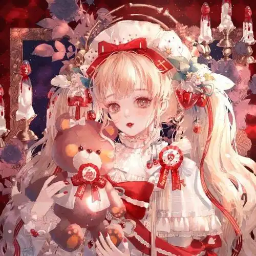 精选高清头像红色系微信头像这么可爱的画风燃爆了少女心