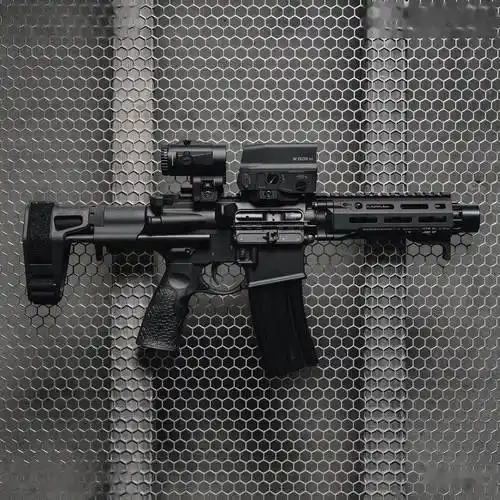 枪械艺术美图昏暗的夜空里唯有它是最亮的那颗星