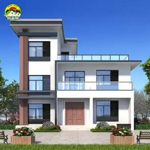 农村别墅设计图纸三层小洋房自建房网红现代风格乡村盖房全套1748