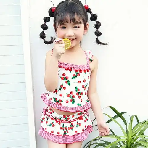 儿童泳裤泳帽女童泳衣三角泳裤幼婴儿宝宝度假戏水泳裤