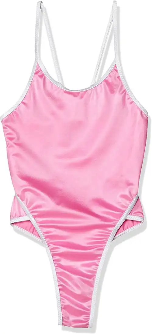 re poome 丁字裤 竞技泳衣 高边 光泽 时尚 女士 超长弹力面料 泳衣 t