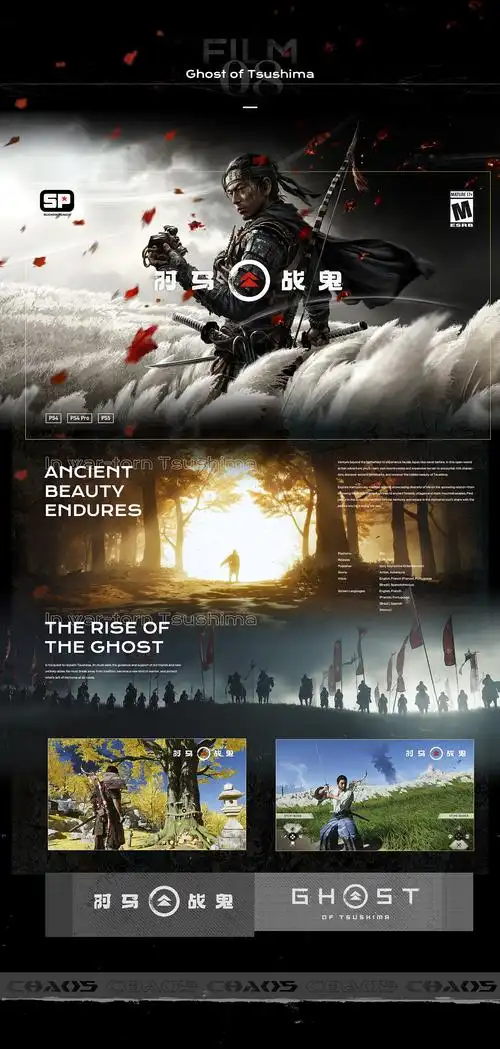 ps4游戏封面中文字体设计